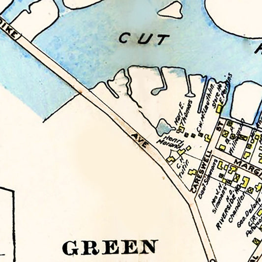 Vintage Map of Green Harbor Town, Massachusetts, 1903
