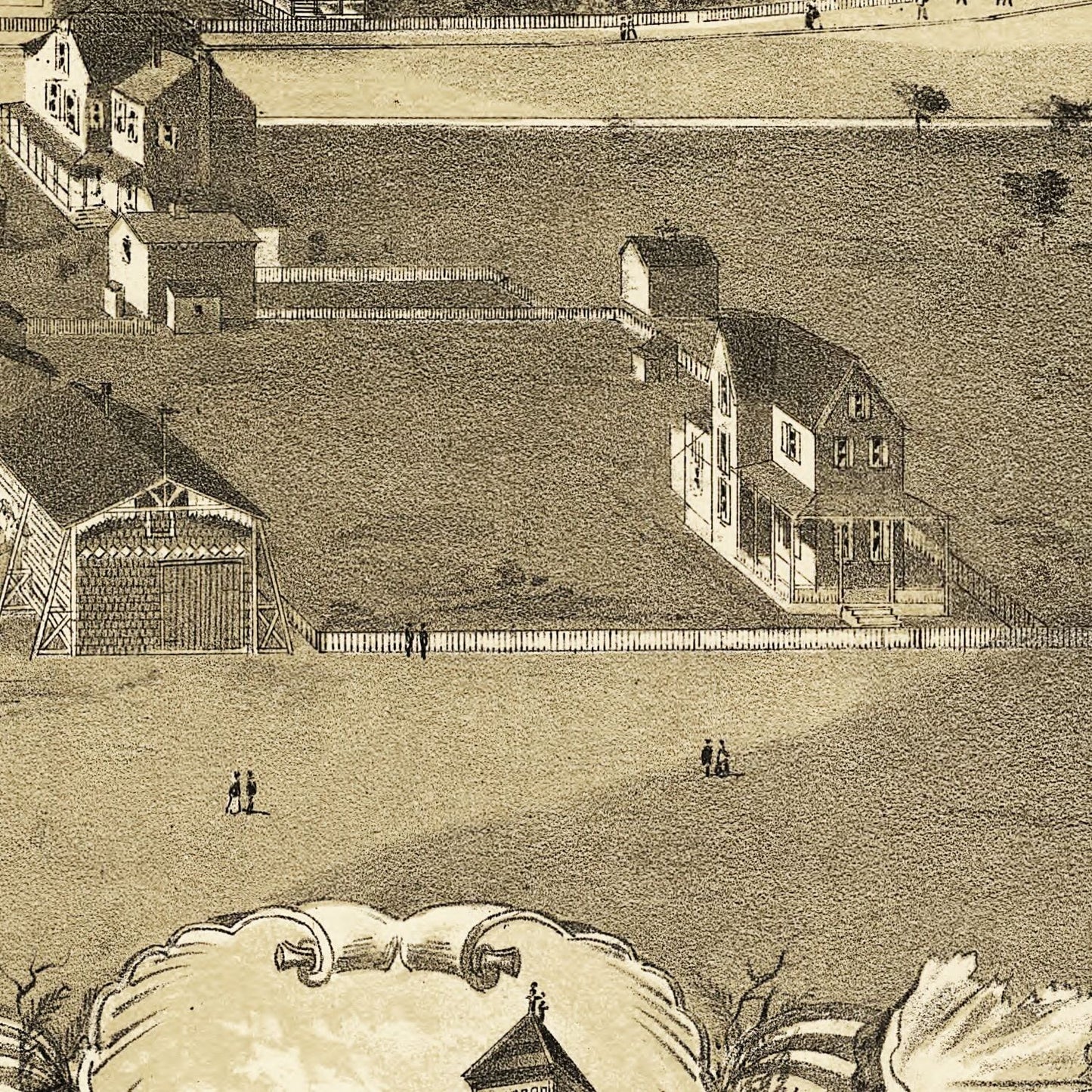Vintage Map of Atlantic City, New Jersey, 1880