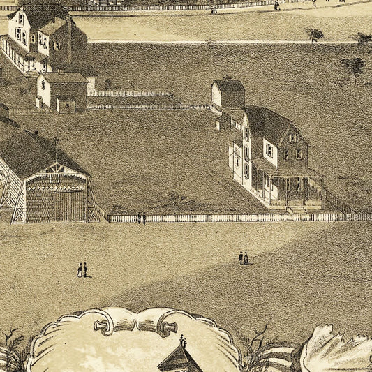 Vintage Map of Atlantic City, New Jersey, 1880