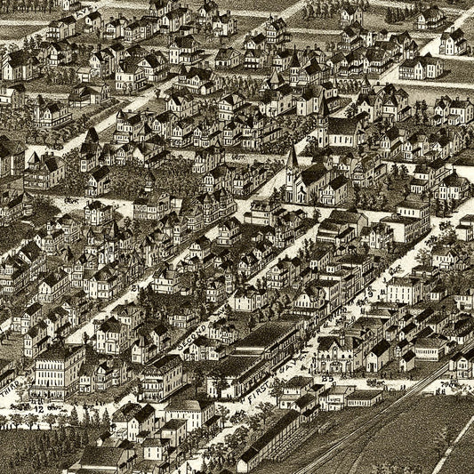 Vintage Map of Atlantic Highlands, New Jersey, 1894