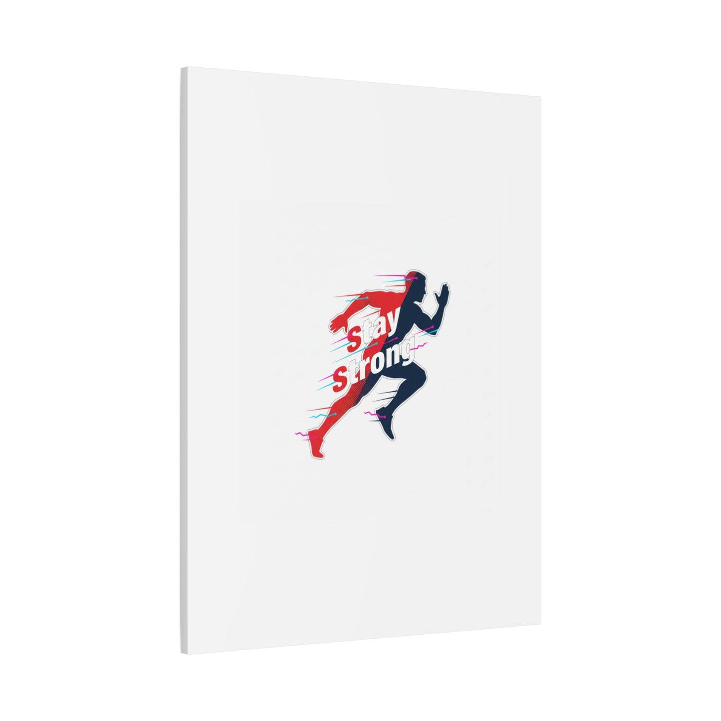 Stay Strong Runner Canvas | Fitness Motivation, Gym Wall Art
