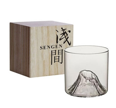 Japanese Whiskey Glass with Mount Fuji Design – Sip in Zen-Like Style