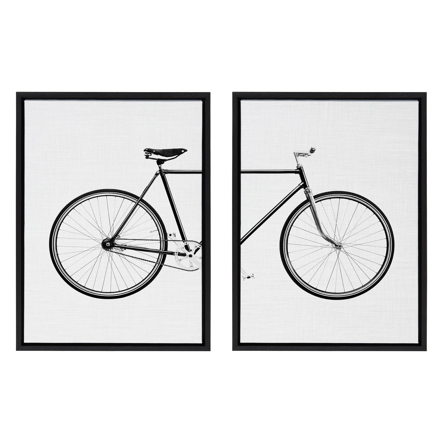 Sylvie Bicycle Framed Canvas by Simon Te of Tai Prints