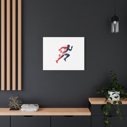 Stay Strong Runner Gym Canvas Wall Art
