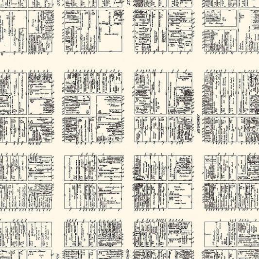 Vintage Map of Long Beach Business Section, California, 1929