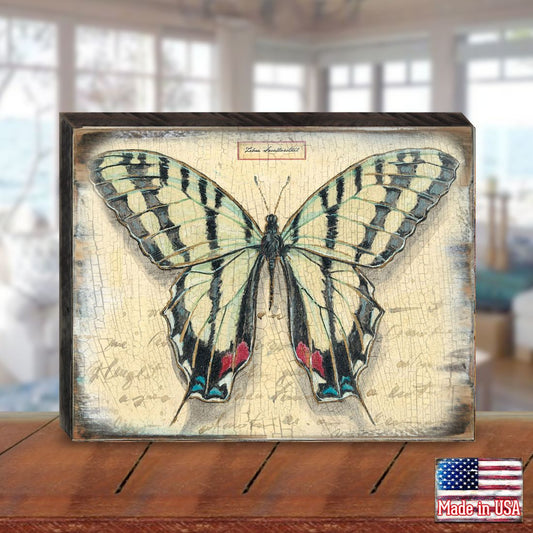 Vintage Butterfly Handcrafted Wood Wall Art