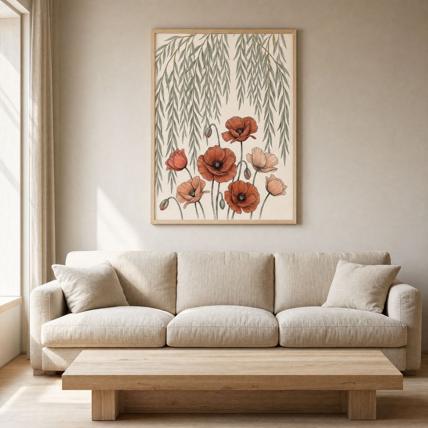 Poppy and Willow 9th Anniversary Wall Art, Framed