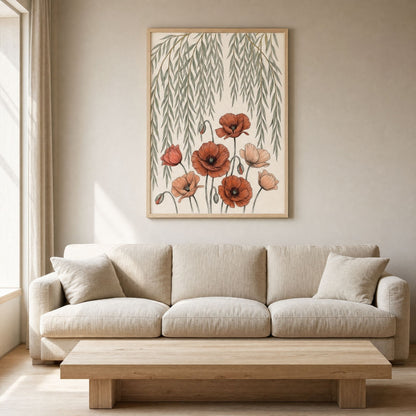 Poppy and Willow 9th Anniversary Wall Art, Framed