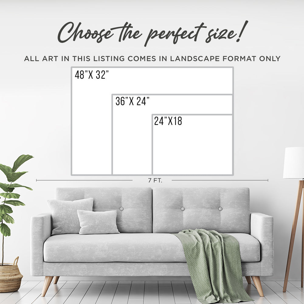 Monochrome Beach Name Canvas Sign