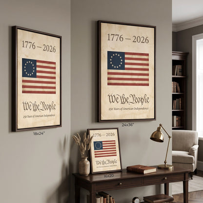 We the People Canvas Wall Art