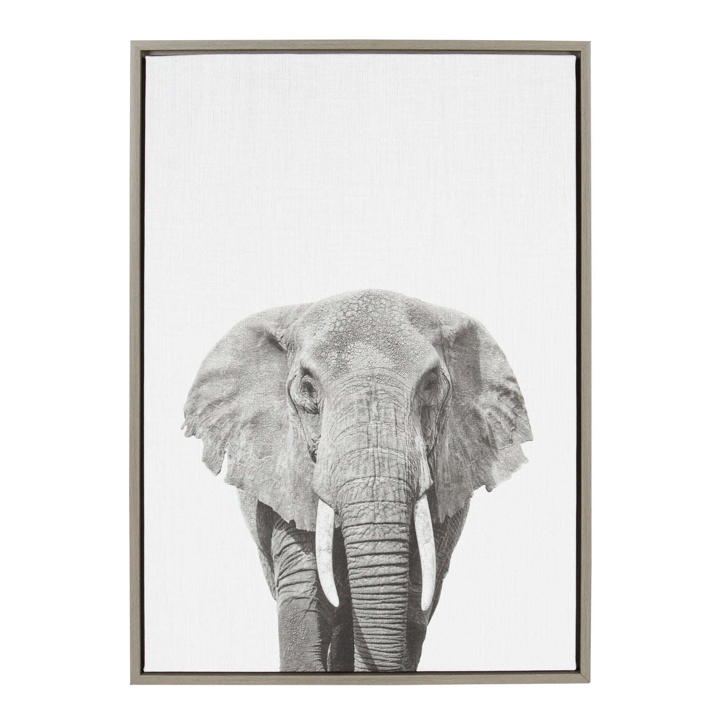 Sylvie Elephant Framed Canvas by Simon Te of Tai Prints