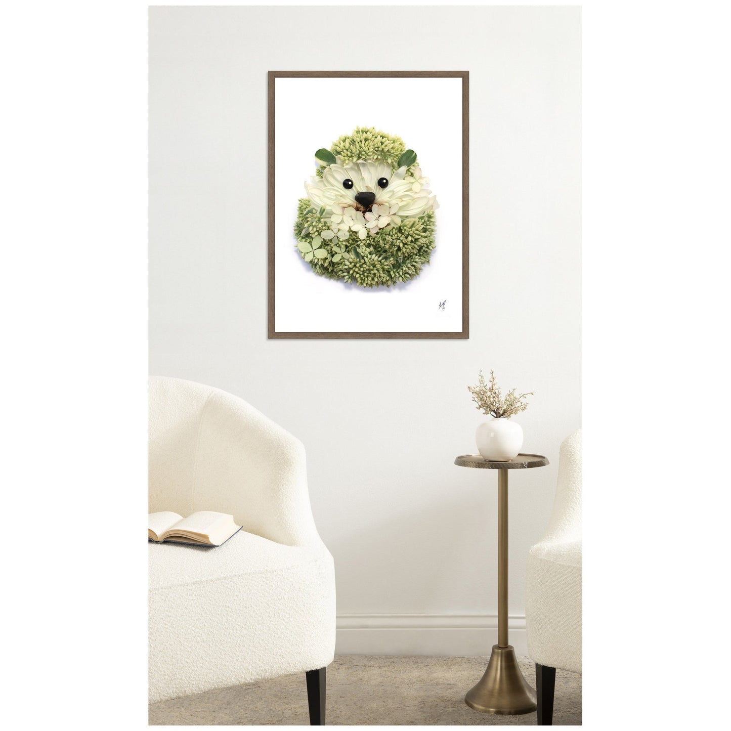 Hedgehog Framed Canvas Wall Art