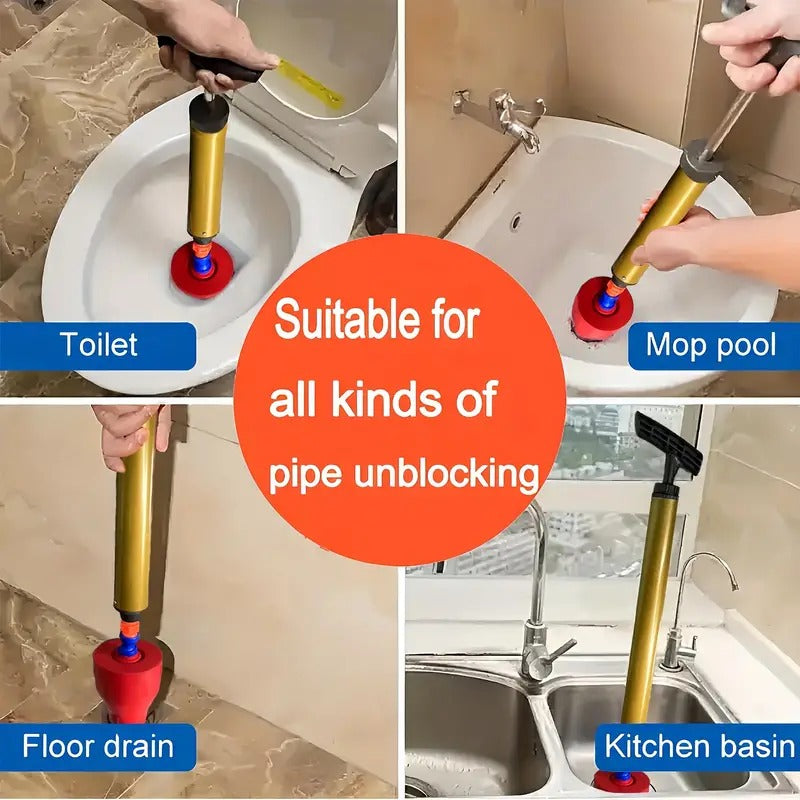 ClogPlunge Pro - The Ultimate Solution for Quick and Clean Toilet and Pipes Unblocking!