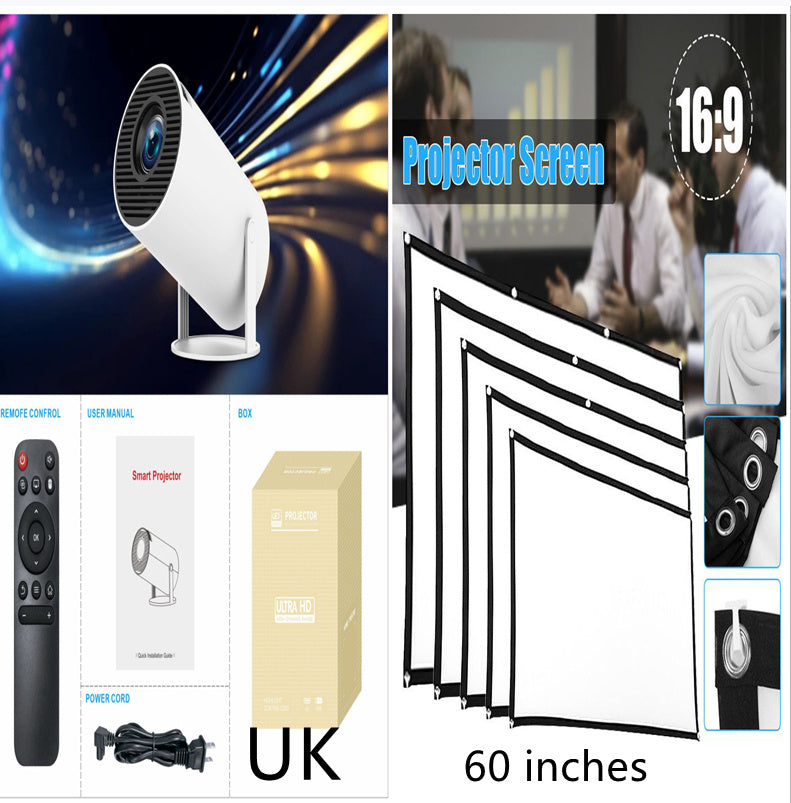 HY300PRO Smart Projector: Portable WiFi Home Theater