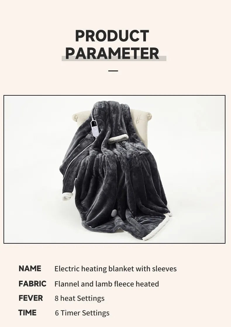 Electric Heated Blanket With Sleeves: Stay Warm & Free