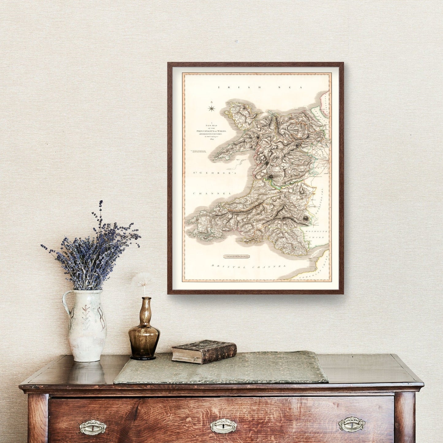 Vintage Map of Wales, 1809