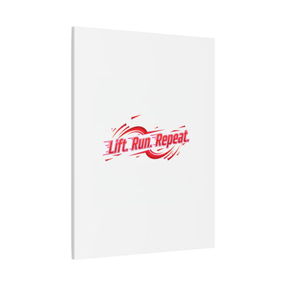 Lift Run Repeat Gym Motivation Canvas Wall Art