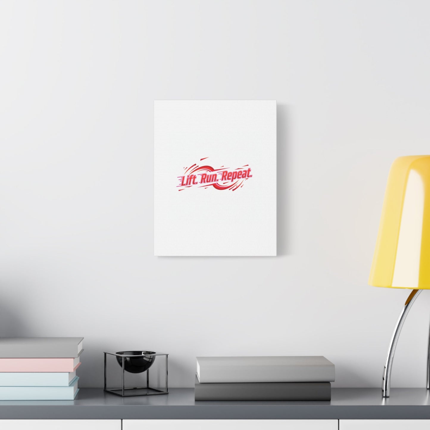 Lift Run Repeat Canvas | Fitness Wall Art, Gym Motivation