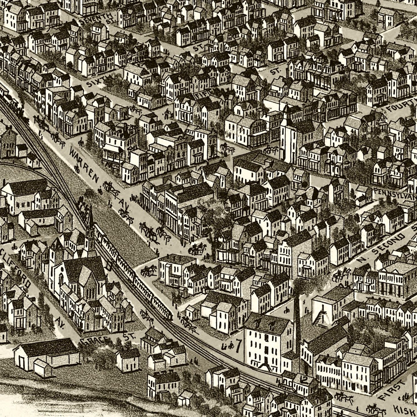 Vintage Map of Apollo, Pennsylvania, 1896