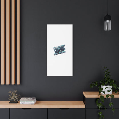 Stay Focused Stay Strong Gym Canvas Wall Art