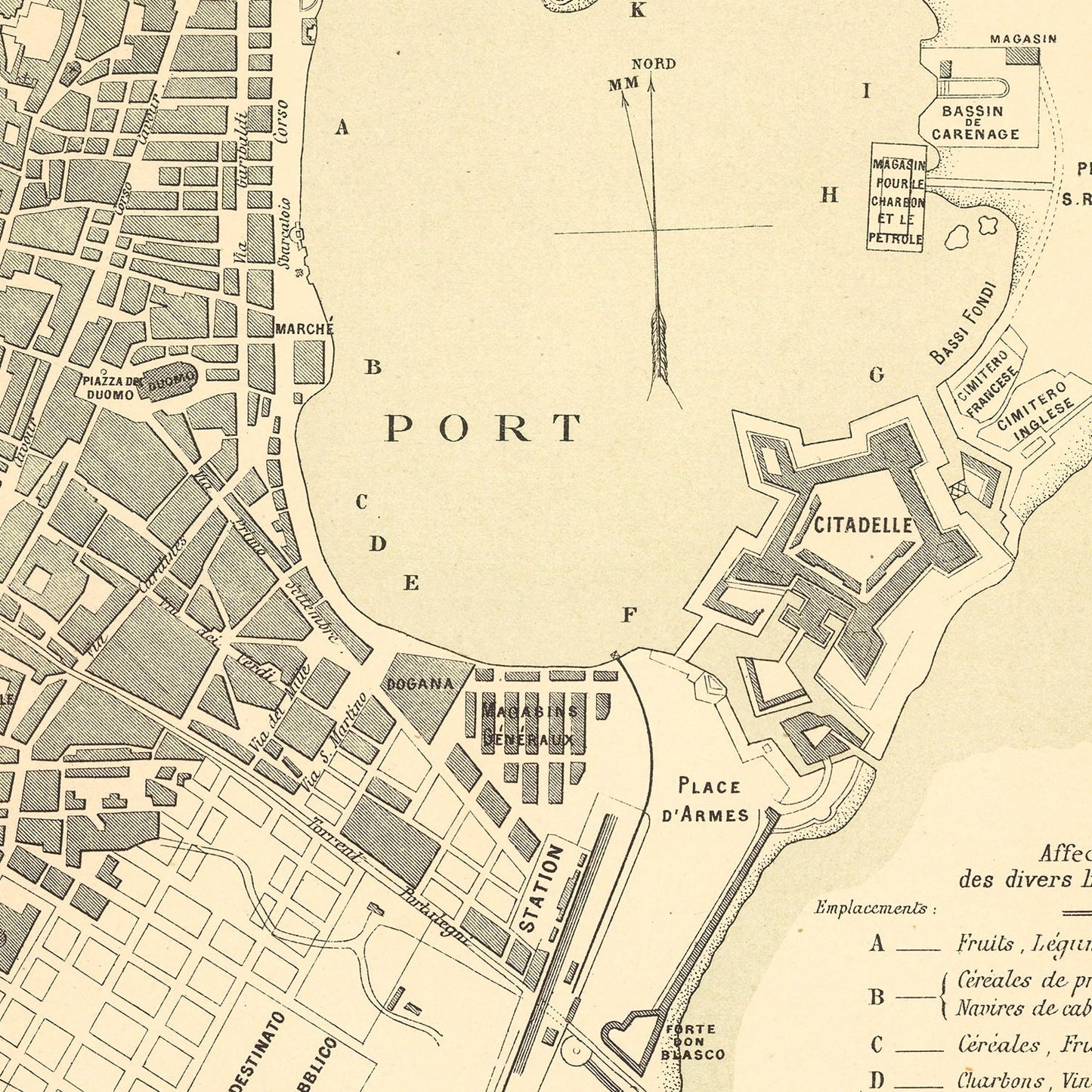 Vintage Map of Mesen, Belgium, 1884