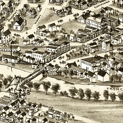 Vintage Map of Cambridgeboro, Pennsylvania, 1895