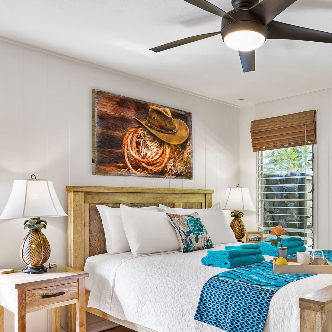 Cowboy Hat Handcrafted Wood Wall Art