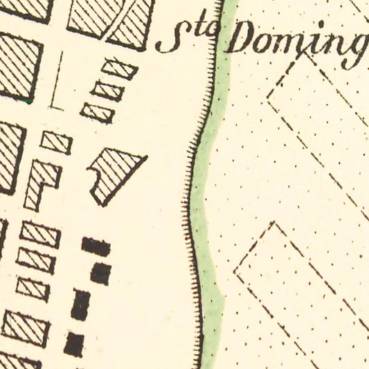 Vintage Map of Buenos Aires, Argentina 1884