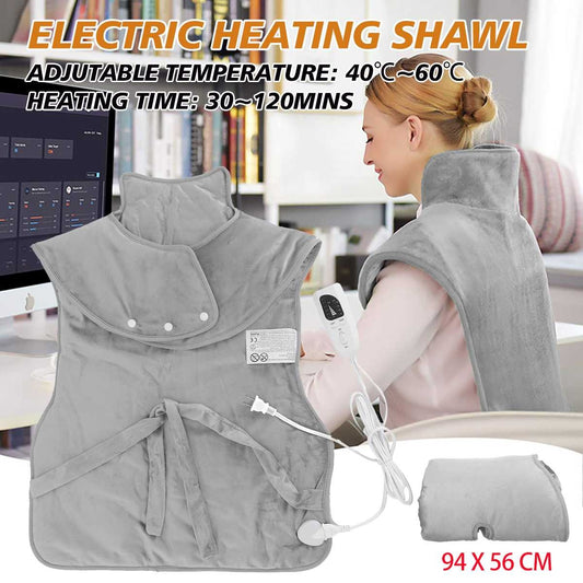 ComfyHeat Electric Shawl – Soothing Warmth for Neck &amp; Shoulder Comfort