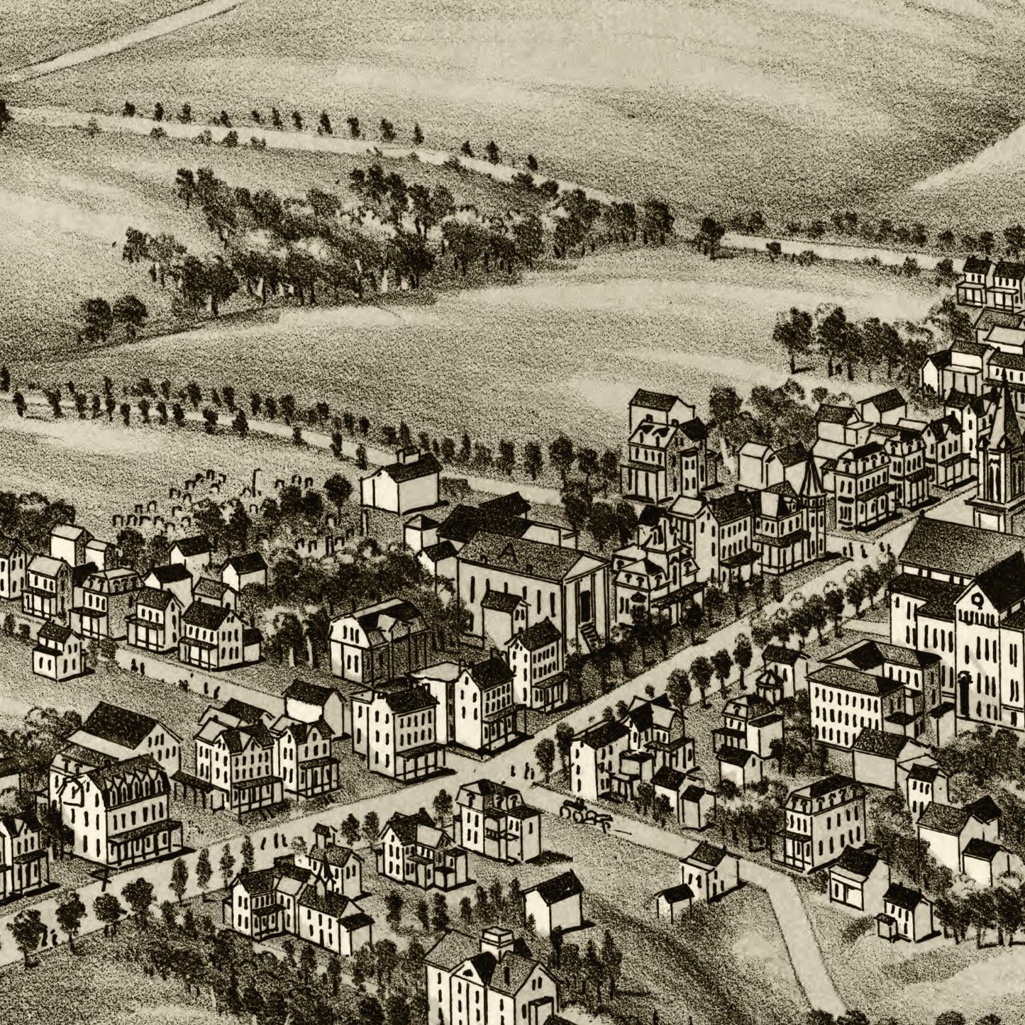 Vintage Map of Collegeville, Pennsylvania, 1894
