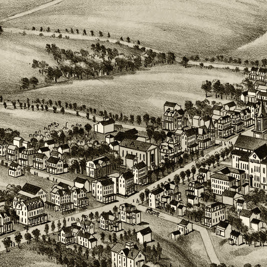 Vintage Map of Collegeville, Pennsylvania, 1894