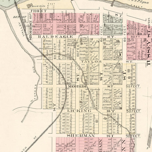 Vintage Map of Sligo, Pennsylvania, 1877 II