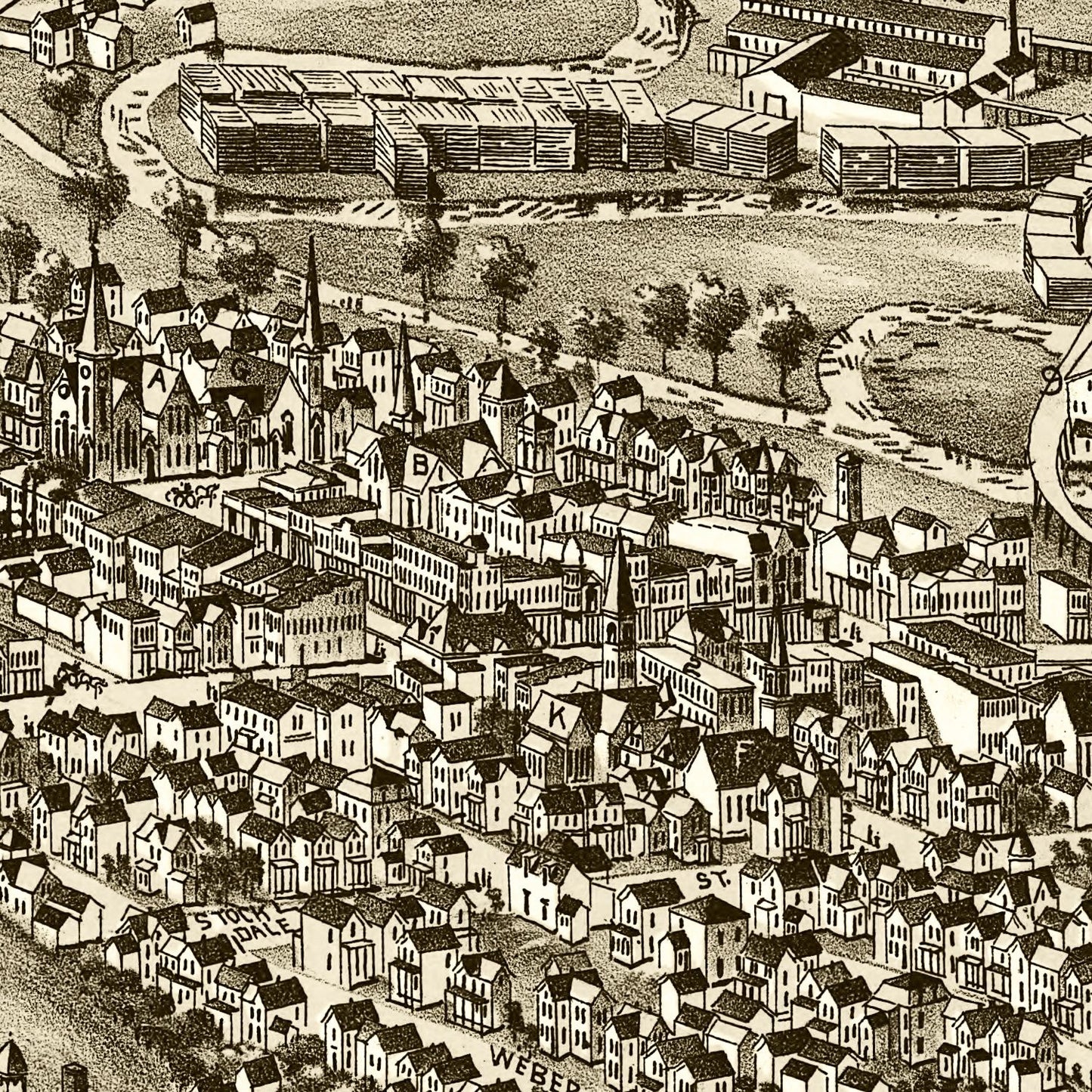 Vintage Map of Du Bois, Pennsylvania, 1895