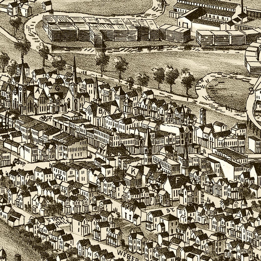 Vintage Map of Du Bois, Pennsylvania, 1895