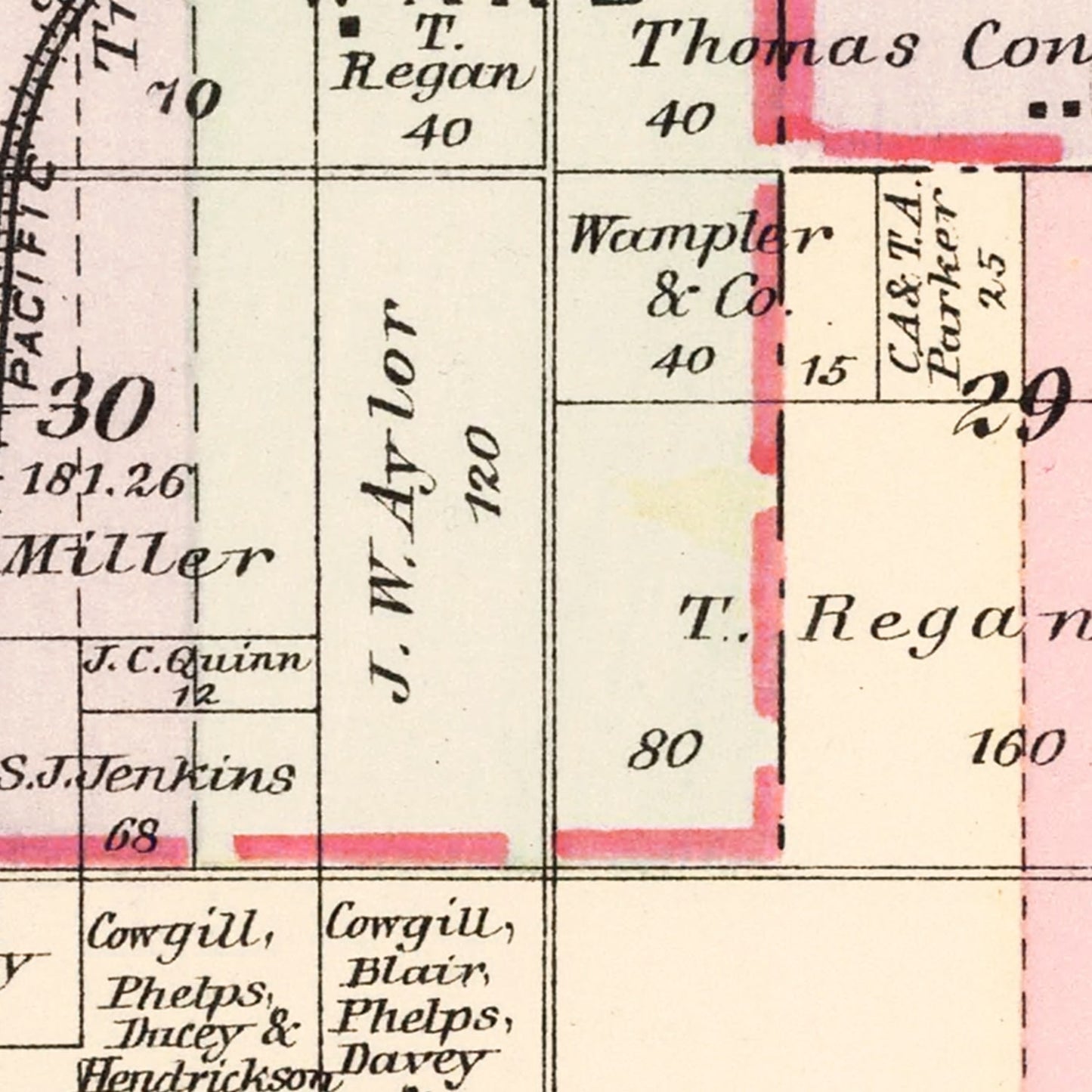 Vintage Map of Joplin Township, Jasper County, Missouri, 1895