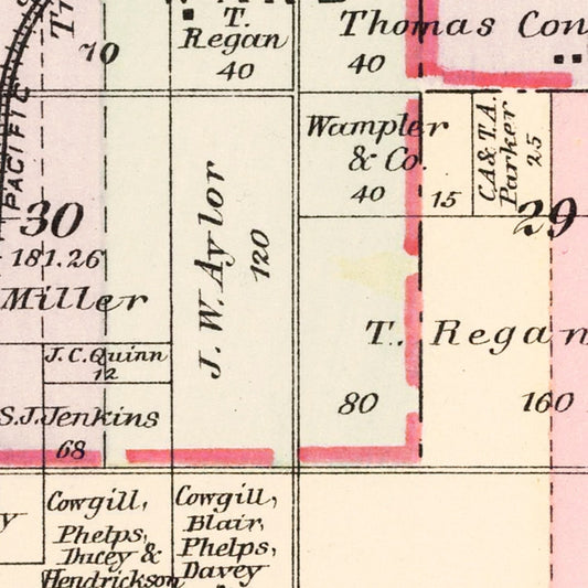 Vintage Map of Joplin Township, Jasper County, Missouri, 1895