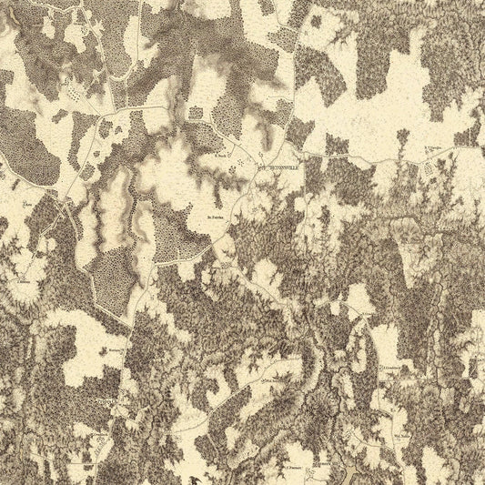 Vintage Map of the Battle of Jetersville and Sailor's Creek, 1869