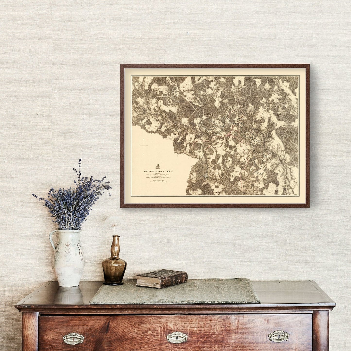 Vintage Map of the Battle of Spotsylvania Court House, 1869