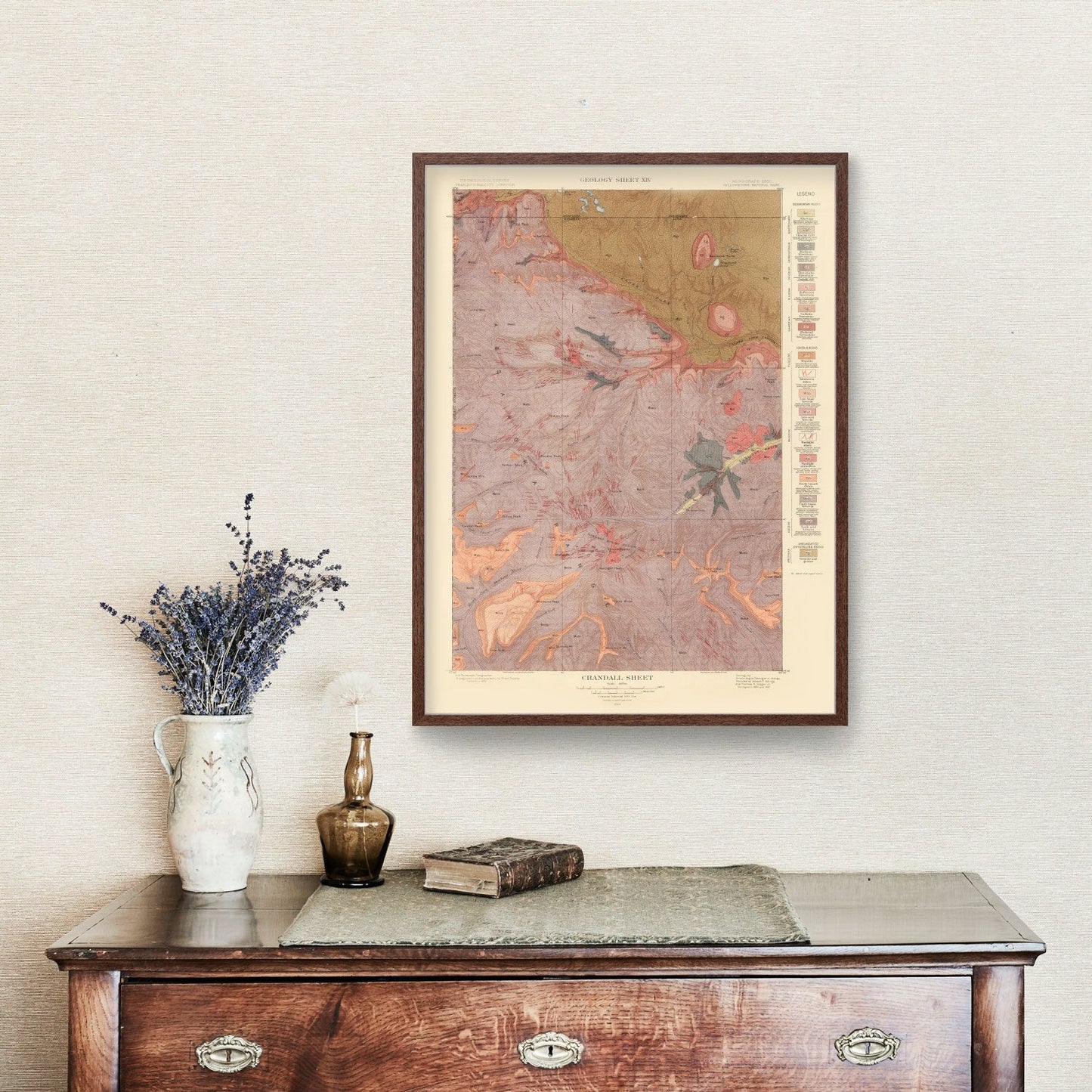 Vintage Map of Crandall, Wyoming, 1904