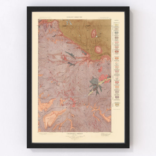 vintage map of Crandall, Wyoming, 1904