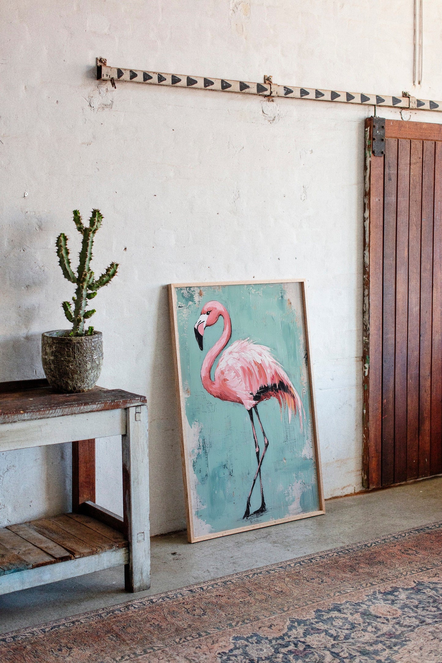 Flamingo Wall Art - Tropical Pink Bird Print