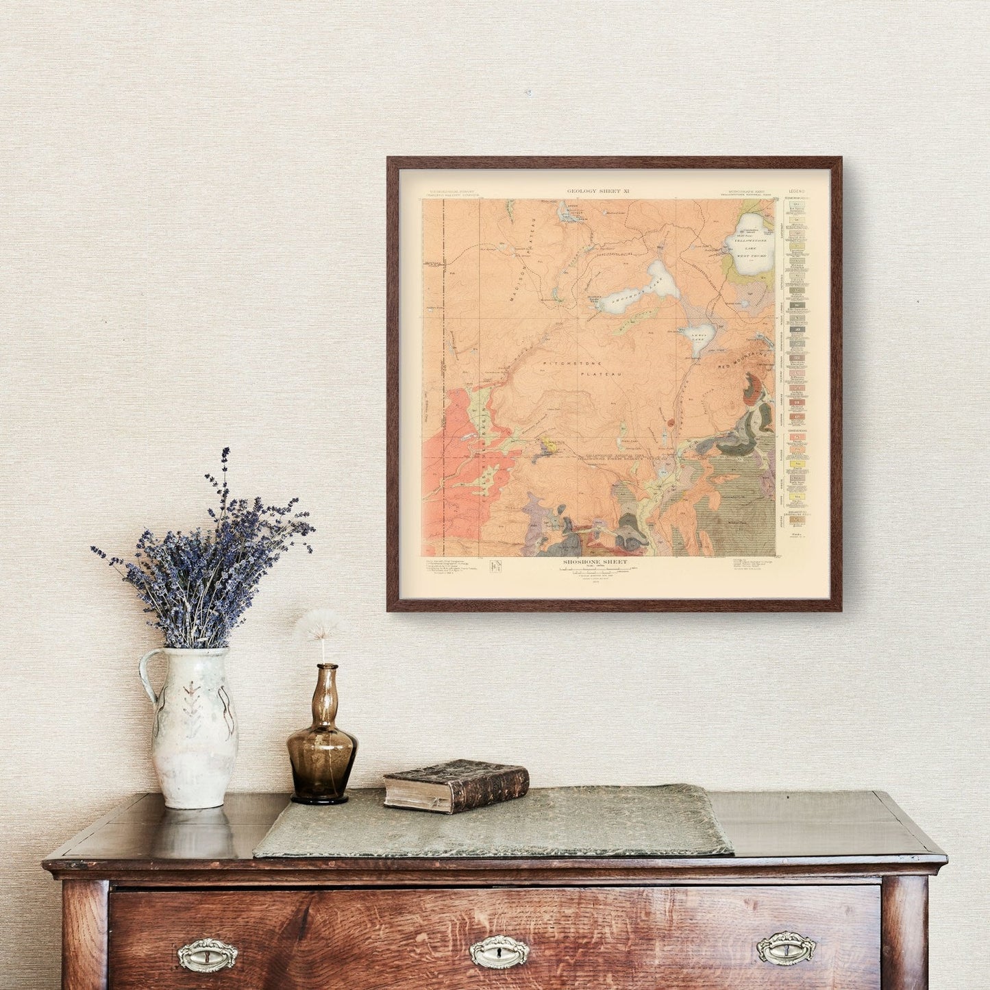 Vintage Map of Shoshone, Wyoming, 1904