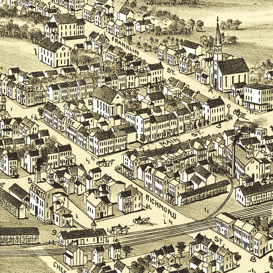 Vintage Map of Fleetwood, Pennsylvania 1897