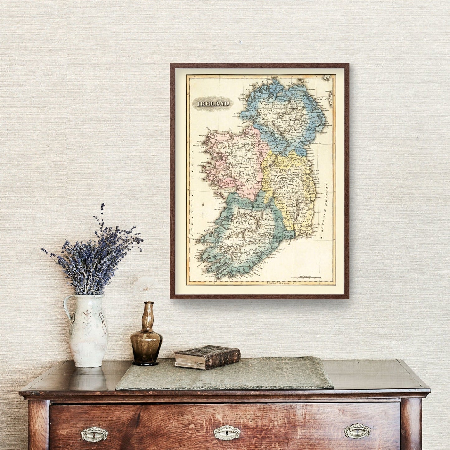 Vintage Map of Ireland, 1823