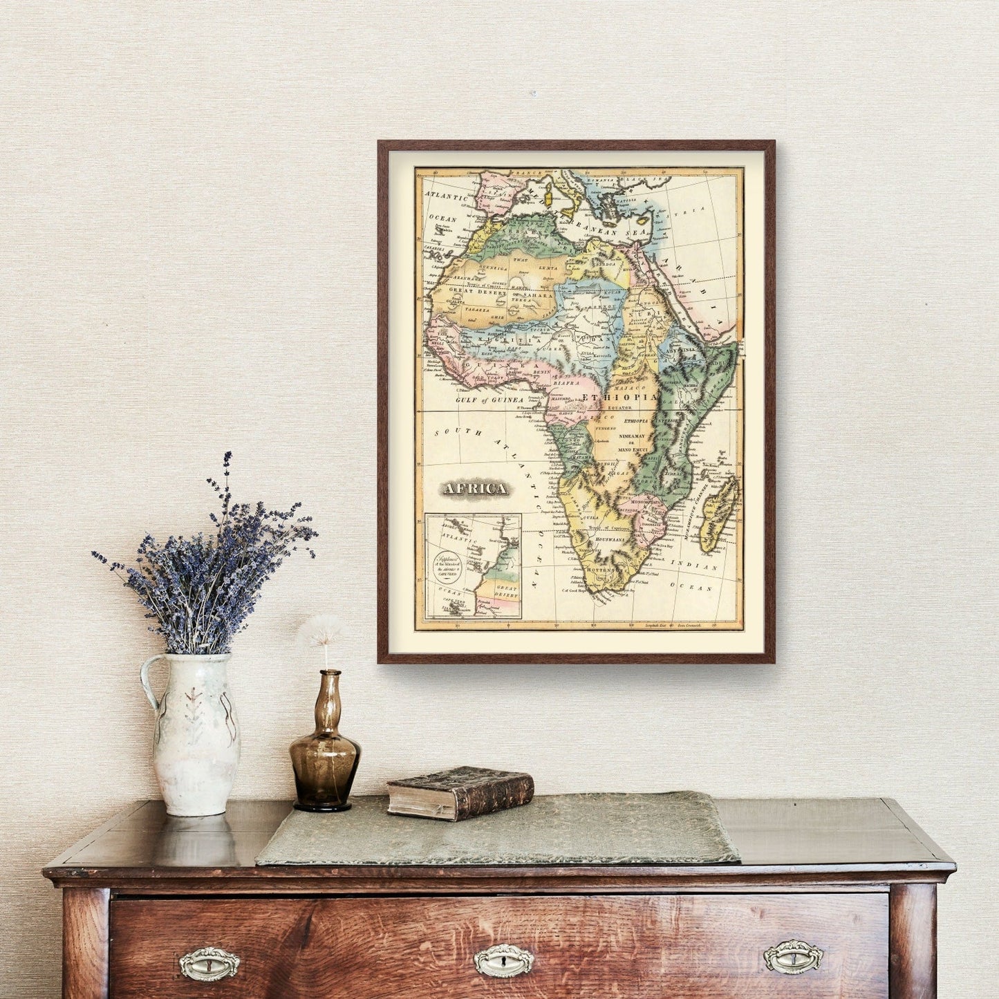 Vintage Map of Africa, 1823