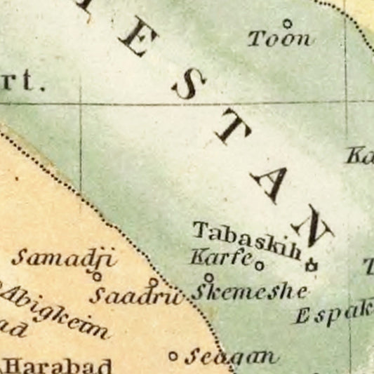 Vintage Map of Persia, 1823