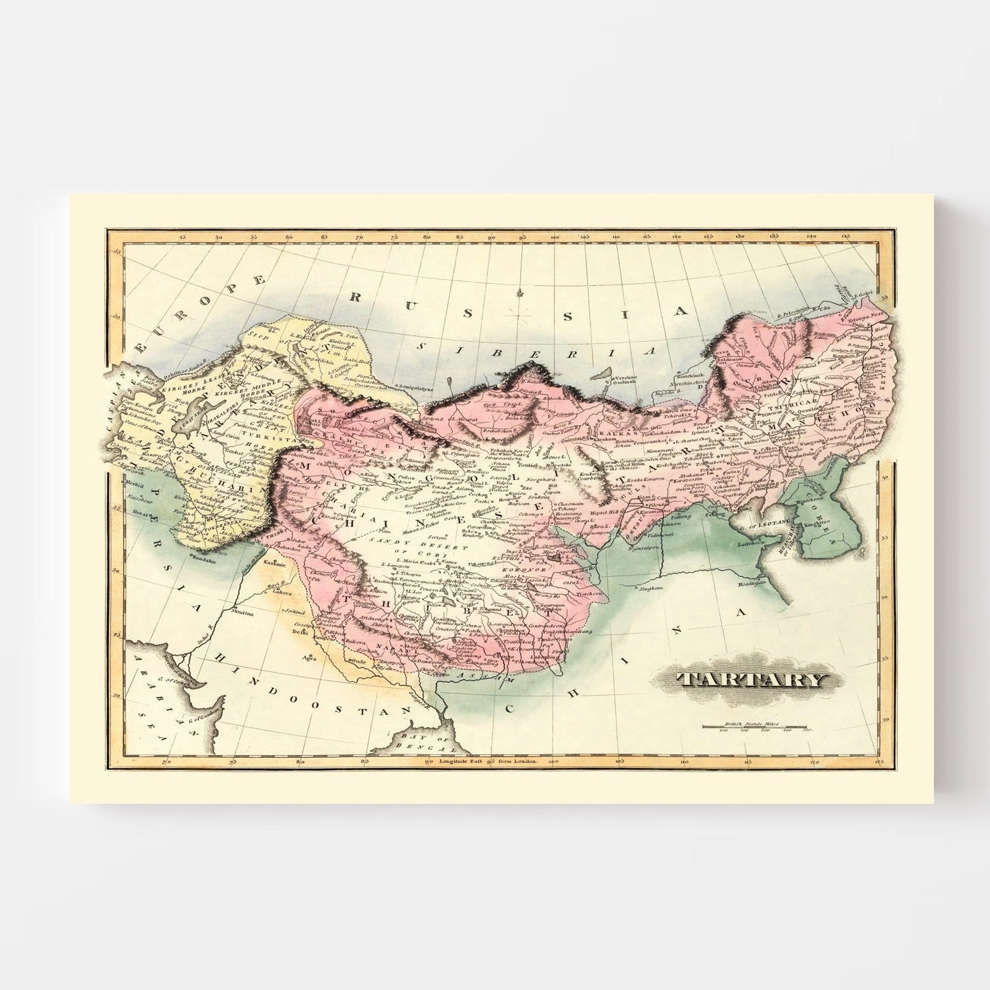 Vintage Map of China, 1823 - Edition II