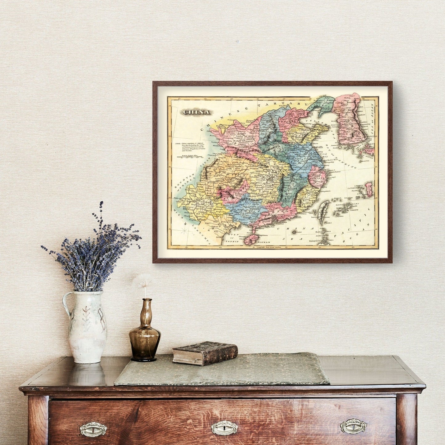 Vintage Map of China, 1823 - Edition I