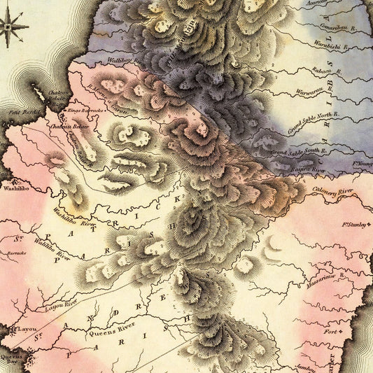Vintage Map of St. Vincent, 1823