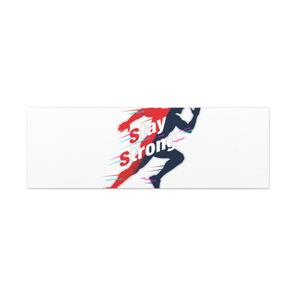 Stay Strong Runner Gym Canvas Wall Art